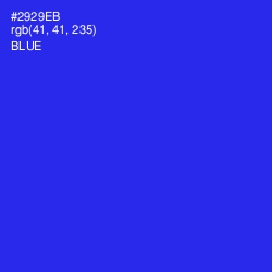 #2929EB - Blue Color Image