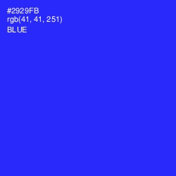 #2929FB - Blue Color Image