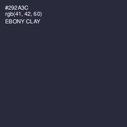 #292A3C - Ebony Clay Color Image