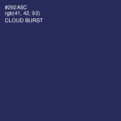 #292A5C - Cloud Burst Color Image