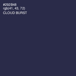 #292B48 - Cloud Burst Color Image