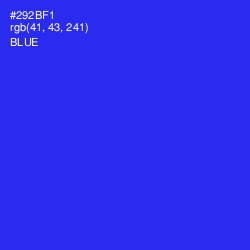 #292BF1 - Blue Color Image