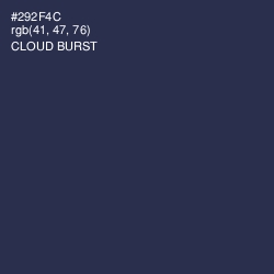 #292F4C - Cloud Burst Color Image
