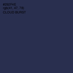 #292F4E - Cloud Burst Color Image