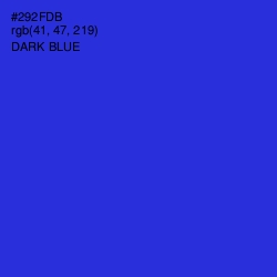 #292FDB - Dark Blue Color Image