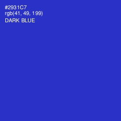 #2931C7 - Dark Blue Color Image