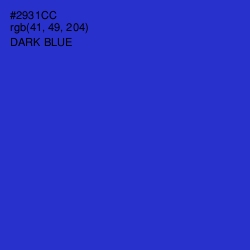 #2931CC - Dark Blue Color Image