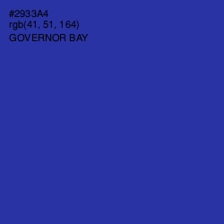#2933A4 - Governor Bay Color Image