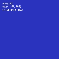 #2933BD - Governor Bay Color Image