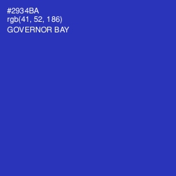 #2934BA - Governor Bay Color Image