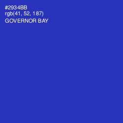 #2934BB - Governor Bay Color Image
