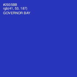 #2935BB - Governor Bay Color Image