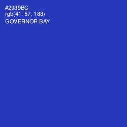 #2939BC - Governor Bay Color Image