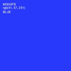 #2939FB - Blue Color Image