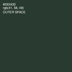 #293A30 - Outer Space Color Image