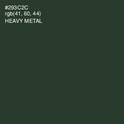 #293C2C - Heavy Metal Color Image