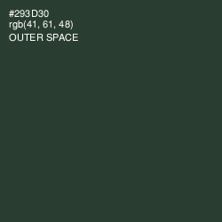 #293D30 - Outer Space Color Image