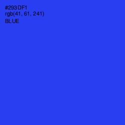 #293DF1 - Blue Color Image