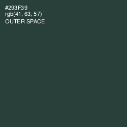 #293F39 - Outer Space Color Image