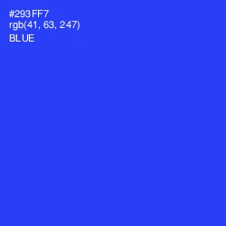 #293FF7 - Blue Color Image