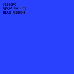 #2940FC - Blue Ribbon Color Image