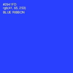 #2941FD - Blue Ribbon Color Image