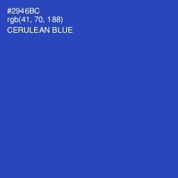 #2946BC - Cerulean Blue Color Image