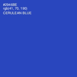 #2946BE - Cerulean Blue Color Image