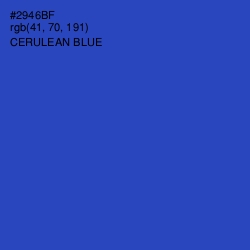 #2946BF - Cerulean Blue Color Image