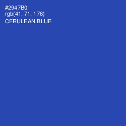 #2947B0 - Cerulean Blue Color Image