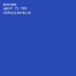 #2949B4 - Cerulean Blue Color Image