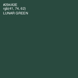 #294A3E - Lunar Green Color Image