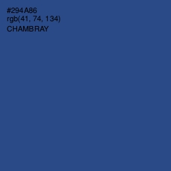 #294A86 - Chambray Color Image