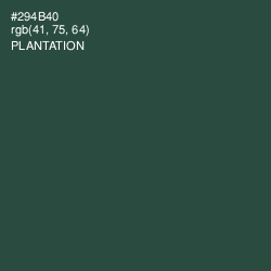 #294B40 - Plantation Color Image