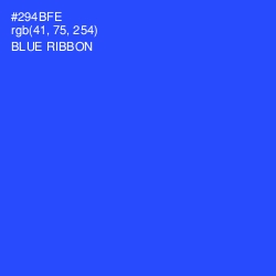 #294BFE - Blue Ribbon Color Image