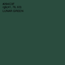 #294C3F - Lunar Green Color Image