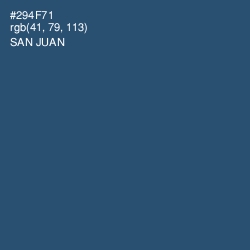 #294F71 - San Juan Color Image