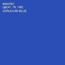 #294FB7 - Cerulean Blue Color Image