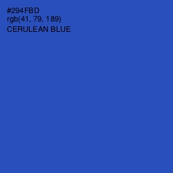 #294FBD - Cerulean Blue Color Image