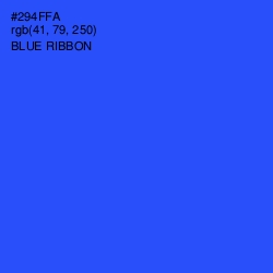 #294FFA - Blue Ribbon Color Image