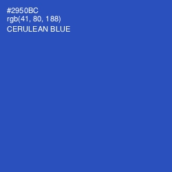 #2950BC - Cerulean Blue Color Image