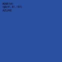 #2951A1 - Azure Color Image