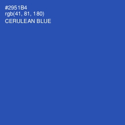 #2951B4 - Cerulean Blue Color Image