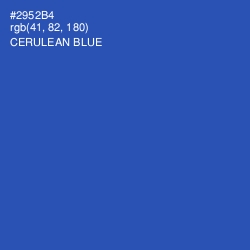 #2952B4 - Cerulean Blue Color Image