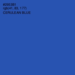 #2953B1 - Cerulean Blue Color Image