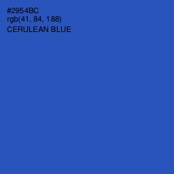 #2954BC - Cerulean Blue Color Image