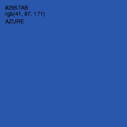 #2957AB - Azure Color Image