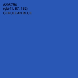 #2957B6 - Cerulean Blue Color Image