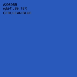 #2959BB - Cerulean Blue Color Image