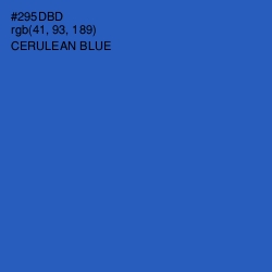 #295DBD - Cerulean Blue Color Image